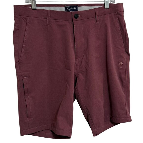 Trunks Surf & Swim Co. All Day Tech Mens Flat Front Shorts - Size 32 - Picture 1 of 6
